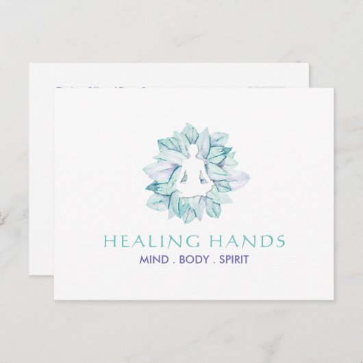 Carte postale Reiki (Devant / Derrière)