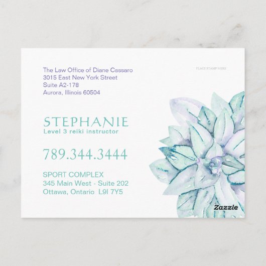 Carte postale Reiki (Dos)