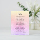 Carte Postale Reiki Connection Poem Art (Debout devant)