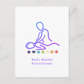 Carte Postale Reiki Master Praticien Plan Blanc (Devant)