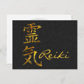 Carte Postale REIKI / OR, Reiki (Devant / Derrière)