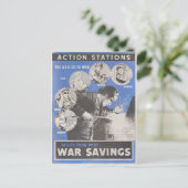 Carte Postale Réimpression de l'affiche britannique de guerre. (Debout devant)