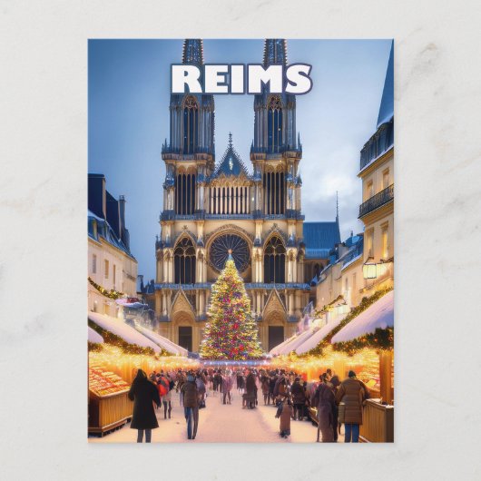 Carte Postale Reims Christmas Elegance (Devant)