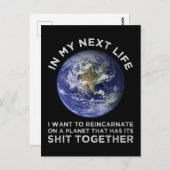 Carte Postale Réincarner Sur Une Planète Qui A Son Puits Ensembl (Devant / Derrière)