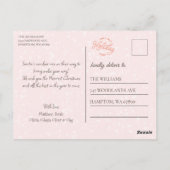 Carte Postale Reindeer arc-en-ciel et lumières de Noël (Dos)