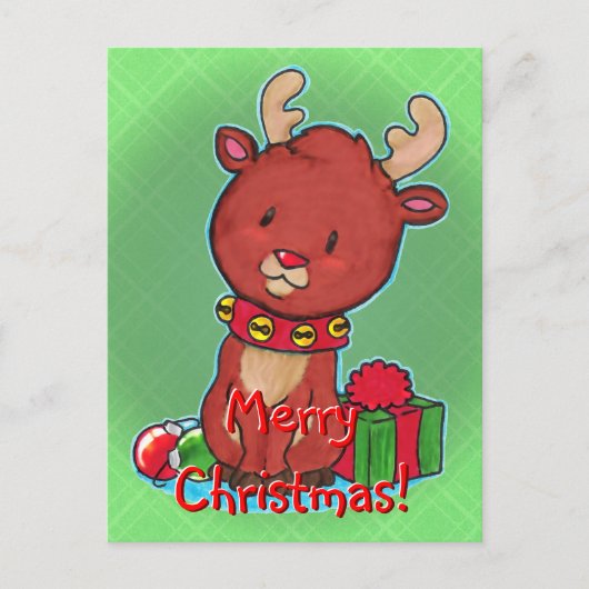 Carte postale Reindeer bébé (Devant)