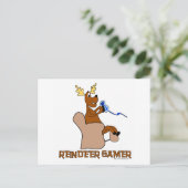 Carte Postale Reindeer Gamer (Debout devant)