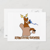 Carte Postale Reindeer Gamer (Devant / Derrière)