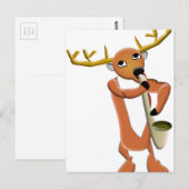 Carte Postale Reindeer Jazz (Devant / Derrière)