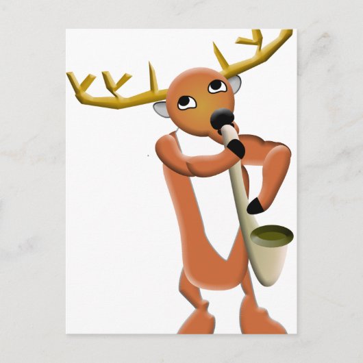 Carte Postale Reindeer Jazz (Devant)