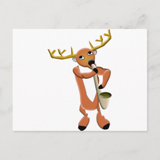 Carte Postale Reindeer Jazz (Devant)