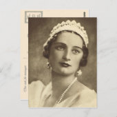 Carte Postale Reine Astrid de Belgique (Devant / Derrière)