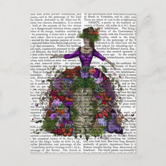 Carte Postale Reine de la Maison des papillons (Devant)