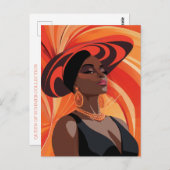 CARTE POSTALE REINE DE L'ÉTÉ #1 (Devant / Derrière)