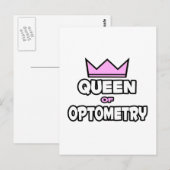 Carte Postale Reine de l'optométrie (Devant / Derrière)