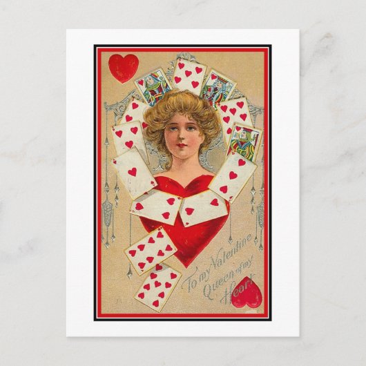 Carte Postale Reine de mon coeur (2) (Devant)