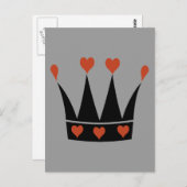 Carte Postale Reine des Coeurs (Devant / Derrière)