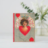 Carte postale Reine des Coeurs Valentine (Debout devant)