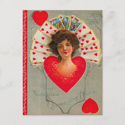 Carte postale Reine des Coeurs Valentine (Devant)