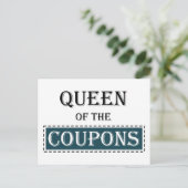 Carte Postale Reine des Coupons (Debout devant)