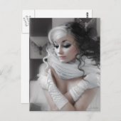 Carte Postale Reine des échecs (Devant / Derrière)