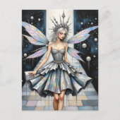 Carte Postale Reine des fées au défilé de mode upcyclée  (Devant)