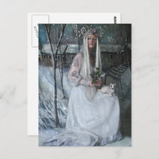 Carte postale Reine d'hiver (Devant / Derrière)