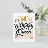 Carte Postale Reine du 50e anniversaire (Debout devant)