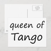 Carte Postale Reine du Tango ! (Devant / Derrière)