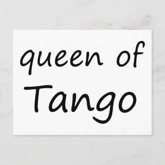 Carte Postale Reine du Tango ! (Devant)