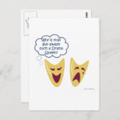 Carte Postale Reine du théâtre (Devant / Derrière)