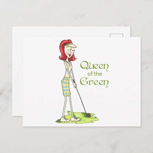 Carte Postale Reine du Vert (Devant / Derrière)