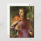 Carte Postale Reine Eleanor, c. 1858 par Frederick Sandys (Devant / Derrière)