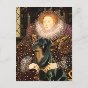 Carte Postale Reine Elizaabeth I - Rottweiler