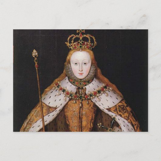 Carte Postale Reine Elizabeth I (Devant)