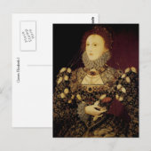 Carte Postale Reine Elizabeth I (Devant / Derrière)