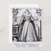 Carte Postale Reine Elizabeth I 1596 (Devant / Derrière)