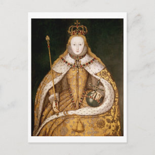 Carte Postale Reine Elizabeth I à Coronation Robes