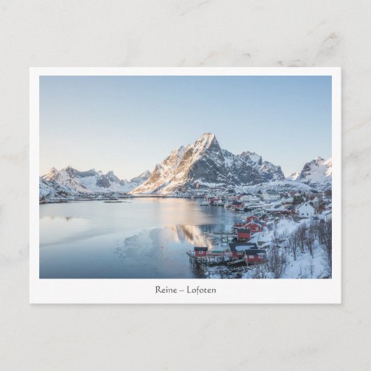 Carte Postale Reine Lofoten Norvège (Devant)