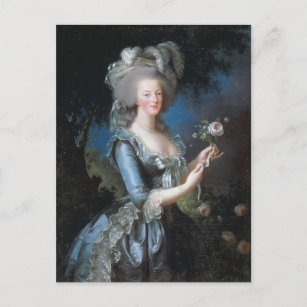 Carte Postale Reine Marie Antoinette de France par Le Brun Postc