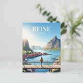 CARTE POSTALE REINE NORVÈGE (Debout devant)