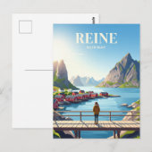 CARTE POSTALE REINE NORVÈGE (Devant / Derrière)