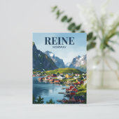 Carte Postale Reine Norvège (Debout devant)