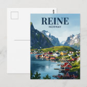 Carte Postale Reine Norvège (Devant / Derrière)