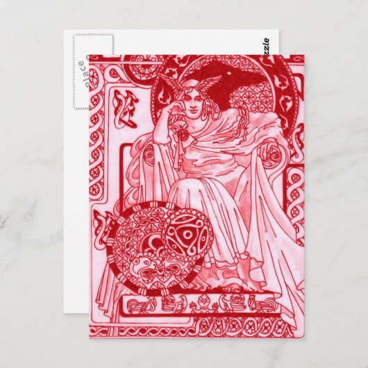 Carte Postale Reine rouge Corbie (Devant / Derrière)