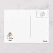 Carte Postale Reine Stick Figure BBQ (Dos)