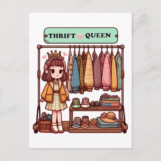 Carte Postale Reine Thrift (Devant)