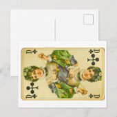 Carte Postale reine victorienne des clubs (Devant / Derrière)