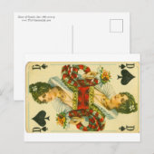 Carte Postale Reine victorienne des pique (Devant / Derrière)