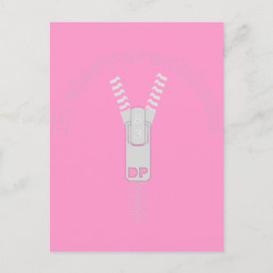 Carte Postale Reissverschluss